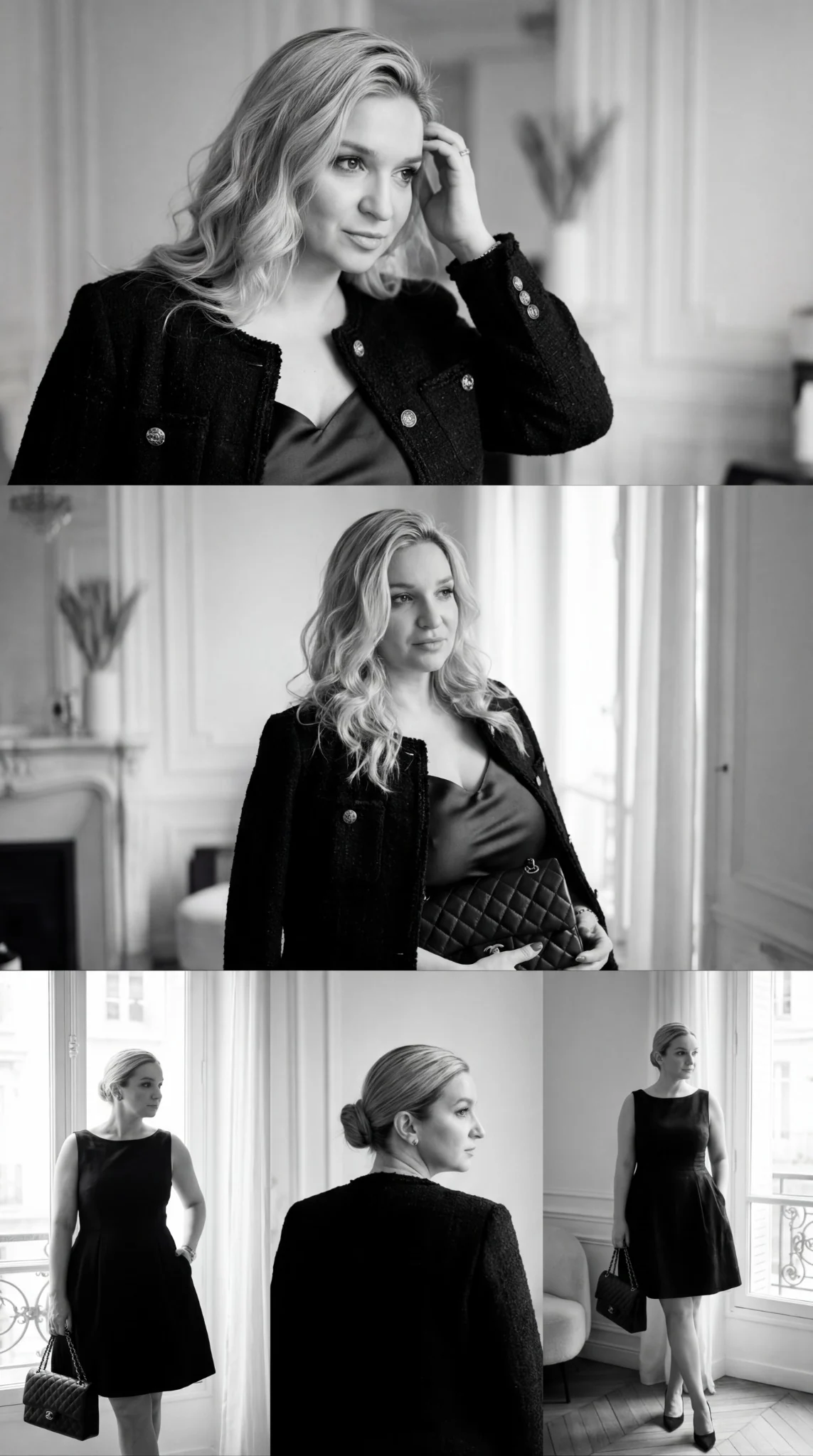 Чёрно-белая blonde editorial-серия